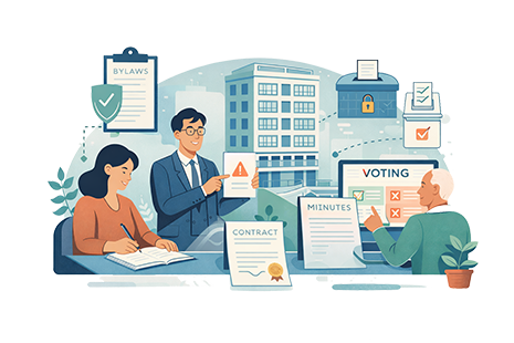 Condo governance: board and manager roles, challenges, and tools for meeting minutes and voting